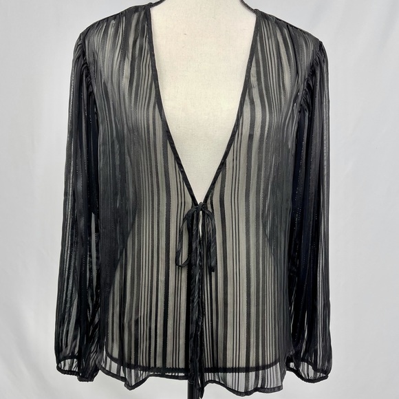 Victoria’s Secret Black Mesh Sheer Slip Cover - Picture 2 of 6